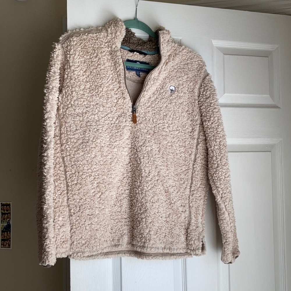 southern shirts sherpa pull over